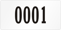 Rectangular Custom Template  Numbering