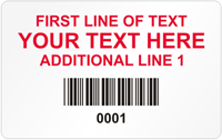 Rectangular Custom Template  Barcode