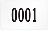 Rectangular Custom Template  Numbering
