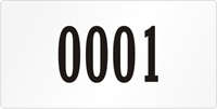 Rectangular Custom Template  Numbering