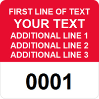 Square Custom Template  Numbering