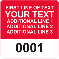 Square Custom Template  Numbering