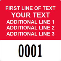 Square Custom Template  Numbering