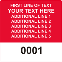 Square Custom Template  Numbering