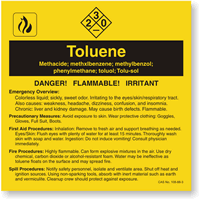 ANSI Chemical Label