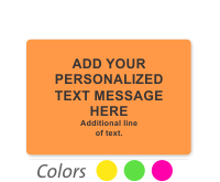 Fluorescent Label Template Write Personalized And Additional Message