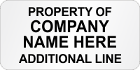 Customizable Property Of Company Name Economy Asset Labels