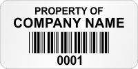 Customizable Super Economy Asset Labels With Company Name