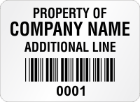 Create Economy Asset Labels Add Text Barcode Numbering