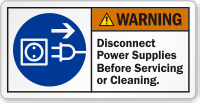 Disconnect Power Supplies Before Servicing