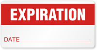 Write-On Expiration Date Label