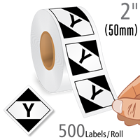 Y' Limited Quantity Labels Roll For Air Freight