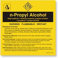 ANSI Chemical Label