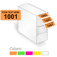 Personalized Consecutive Numbering Label Add Text