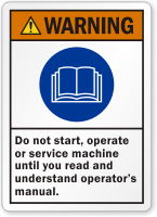 Read And Understand Operators Manual
