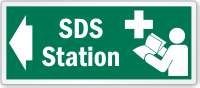 SDS Station Read Operator's Manual Left Arrow Label
