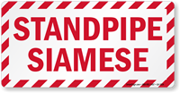 Standpipe Siamese Label