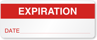 Expiration, Date Write-On Label