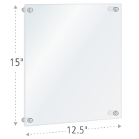 Standoff Acrylic Wall Mount Sign Frame 15x12.5
