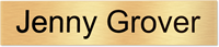 Door Name Plates Solid Brass 2" x12"