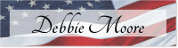 Customizable US Flag Picture Door Nameplate