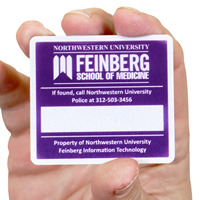 Square Equipment Name Plate