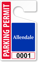 Plastic ToughTags™ Parking Permit Template