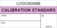 Calibration Standard Label [add name or logo]