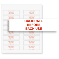 CALIBRATE BEFORE EACH USE