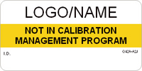 Not in Calibration Management Program Label