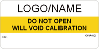 Do Not Open, Will Void Calibration Label