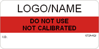 Do Not Use - Not Calibrated Label