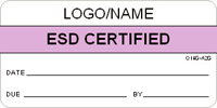 ESD Certified Label [add name or logo]