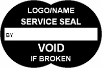 Service Seal Void if Broken Label