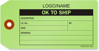 Custom OK to Ship Label [add name/logo]