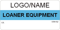Loaner Equipment Label [add name or logo]