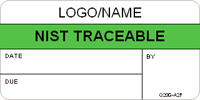 NIST Traceable Label [add name or logo]