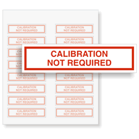 CALIBRATION NOT REQUIRED