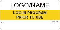 Log in Program Prior to Use Label