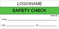 Safety Check Label [add name or logo]