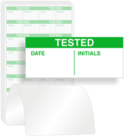Tested Calibration Labels, Green On White