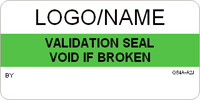 Validation Seal - Void if Broken Label