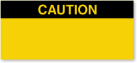 Caution Calibration Label