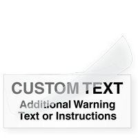Self-Laminating Calibration Label - Add Own Text