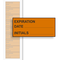 Expiration: Date/Initials - Orange