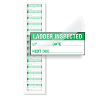 Ladder Inspected: By/Date/Next Due   Green
