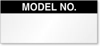 Model No. Calibration Label