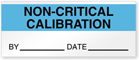 Non-Critical Calibration By Date Write-On Quality Control Label