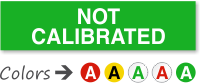 Not Calibrated Calibration Label