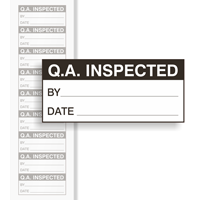 Q.A. Inspected: By/Date - Black